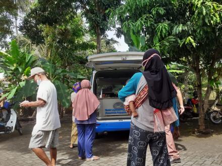 Mobil Pajak keliling Pedukuhan Gaduh Bobok Dan tanjungkarang