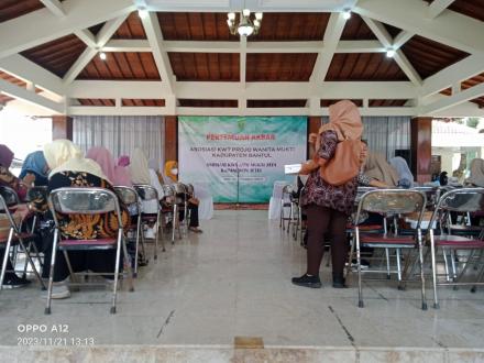 Pertemuan Akbar Asosiasi KWT Projo Wanita Mukti Kabupaten Bantul