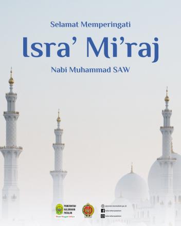 Selamat memperingati Isra Miraj Nabi Muhammad SAW