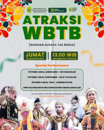 Saksikan dan Meriahkan.. Atraksi Warisan Budaya Tak Benda!!