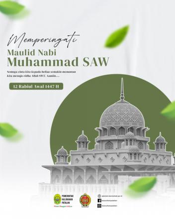 Selamat Memperingati Maulid Nabi Muhammad SAW