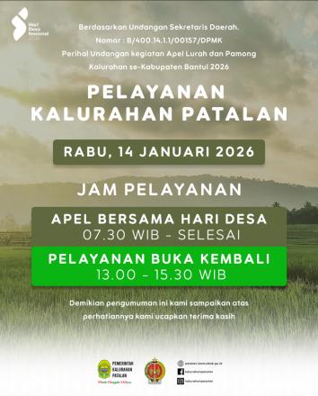 INFO PELAYANAN KALURAHAN PATALAN