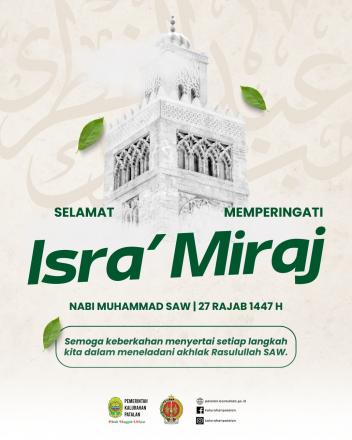 Selamat Memperingati Isra' Miraj 2026
