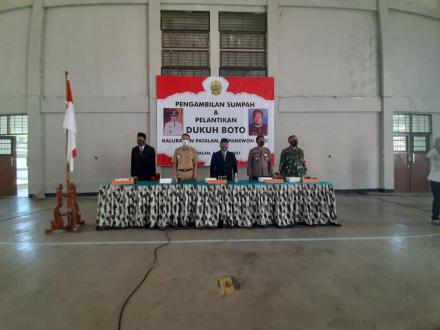 Pelantikan dan Pengambilan Sumpah Jabatan Dukuh Boto Kalurahan Patalan Berlangsung Khidmat