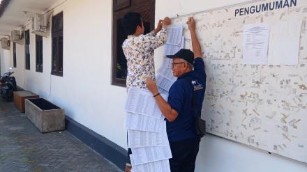 Penempelan DPT Pemilihan Lurah 2026